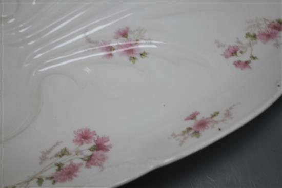 A CFH/GDM Limoges porcelain meat plate, 51cm